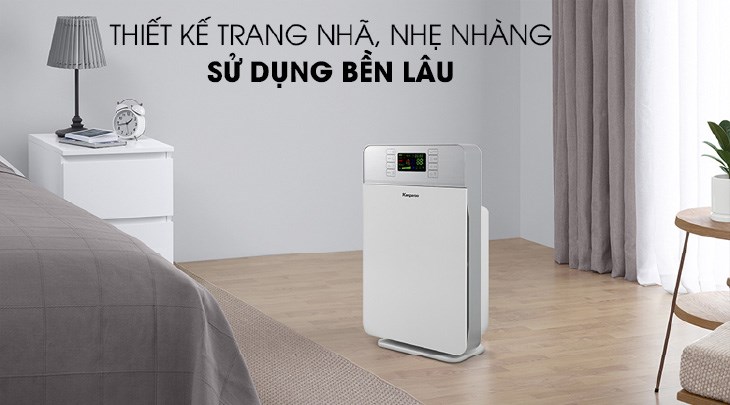 Máy lọc không khí Kangaroo KG30AP1 50W có màu sắc trang nhã, tăng tính thẩm mỹ cho mọi không gian sử dụng