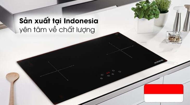 Bếp từ Modena thường được sản xuất tại Indonesia và xuất khẩu sang các quốc gia khác