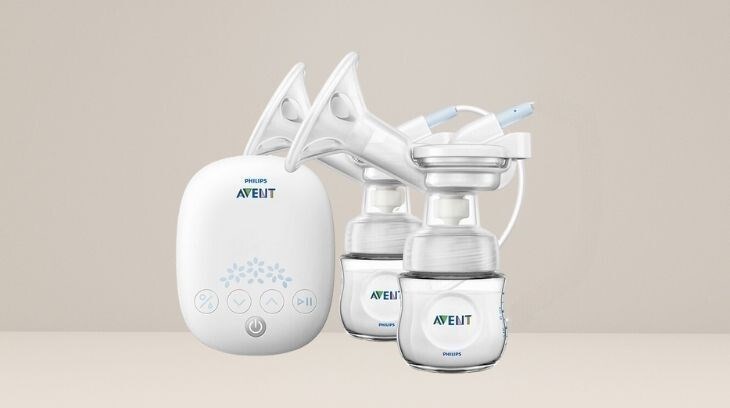 Máy hút sữa Philips Avent có thiết kế hiện đại, gọn gàng dễ dàng mang máy theo ở bất cứ mọi nơi