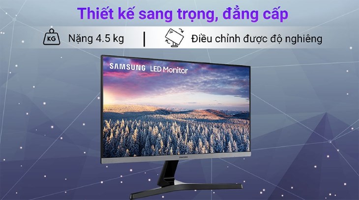 Màn hình Samsung LS27R350FHEXXV 27 inch sở hữu thiết kế sang trọng, đẳng cấp
