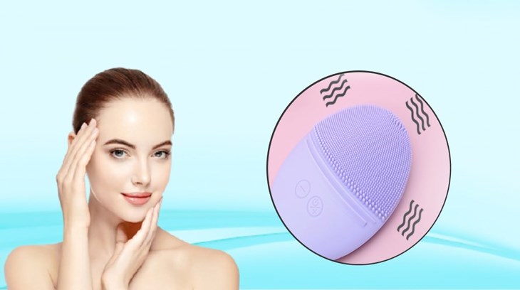 Máy rửa mặt K.SKIN KD303 sử dụng công nghệ sóng rung Sonic Wave giúp tăng độ đàn hồi cho da