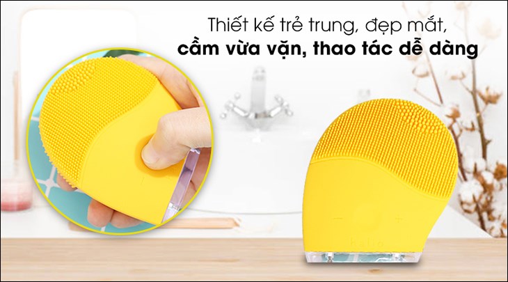 Máy rửa mặt và massage Halio Mustard được bán với mức giá 672.000 đồng (cập nhật tháng 4/2023)