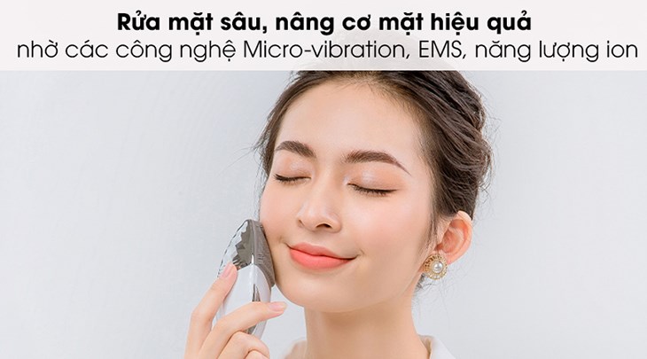 Máy rửa mặt và nâng cơ mặt Lifetrons CMD-100 được trang bị công nghệ Micro-vibration