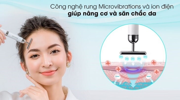 Máy massage mặt cải thiện tuần hoàn máu Lifetrons EM-500 với công nghệ rung Microvibrations giúp thúc đẩy lưu thông mạch máu dưới da