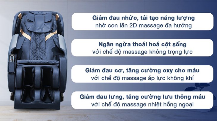 Ghế massage Daikiosan DKGM-00005 đang kinh doanh ở Thcslytutrongst.edu.vn được bảo hành chính hãng 1 năm 