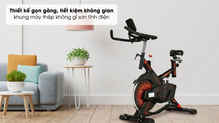 Xe Đạp Tập Thể Dục Airbike Sport MK-291 sở hữu thiết kế gọn gàng, phù hợp đặt tại nhiều không gian khác nhau