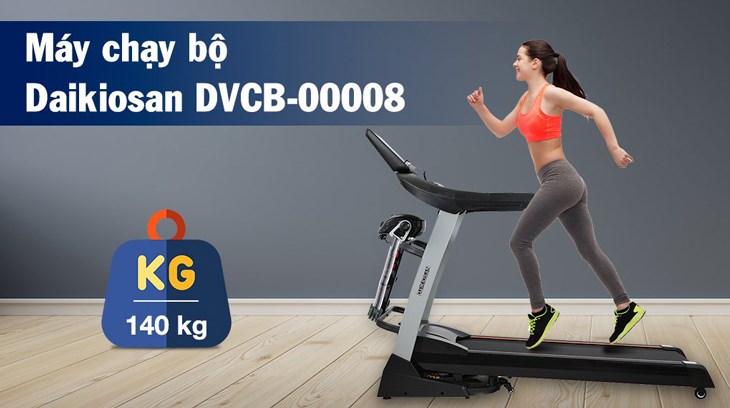 Sử dụng máy chạy bộ Daikiosan DVCB-00008 thường xuyên giúp giảm hao mòn thảm chạy và bảo vệ độ bền cho động cơ