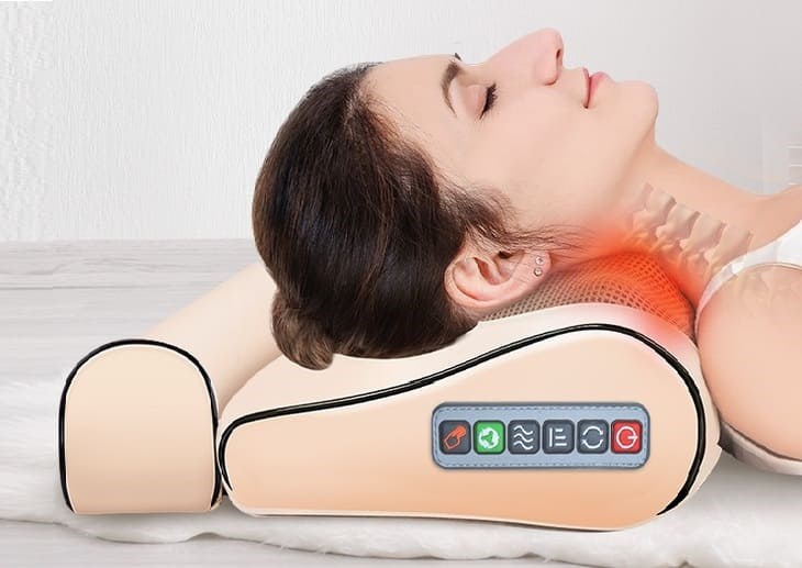 Tia hồng ngoại của gối massage hỗ trợ điều trị các bệnh về xương khớp