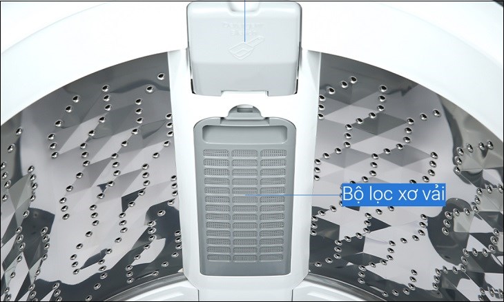 Máy giặt Panasonic 9 Kg NA-F90A9BRV trang bị bộ lọc sơ vải Ag loại bỏ xơ vải quần áo hiệu quả và ngăn ngừa tình trạng tắt nghẽ ống nước