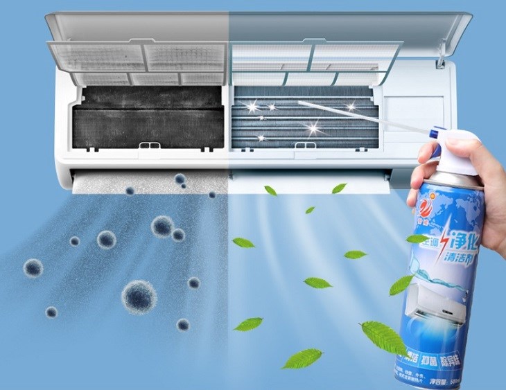 Dung dịch vệ sinh máy lạnh tiện lợi để sử dụng và giúp thao tác làm sạch máy lạnh nhanh chóng hơn
