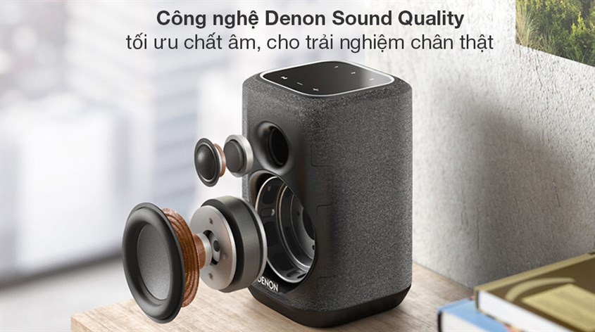 Công nghệ Denon Sound Quality của Loa bluetooth Denon Home 150BKE3 20W giúp âm phát ra một cách cuốn hút