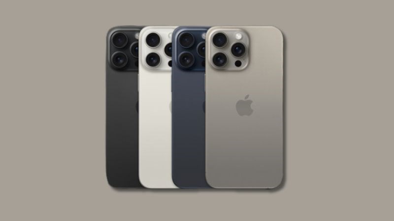 iPhone 15 Pro và Pro Max sở hữu những gam màu trung tính, đơn giản