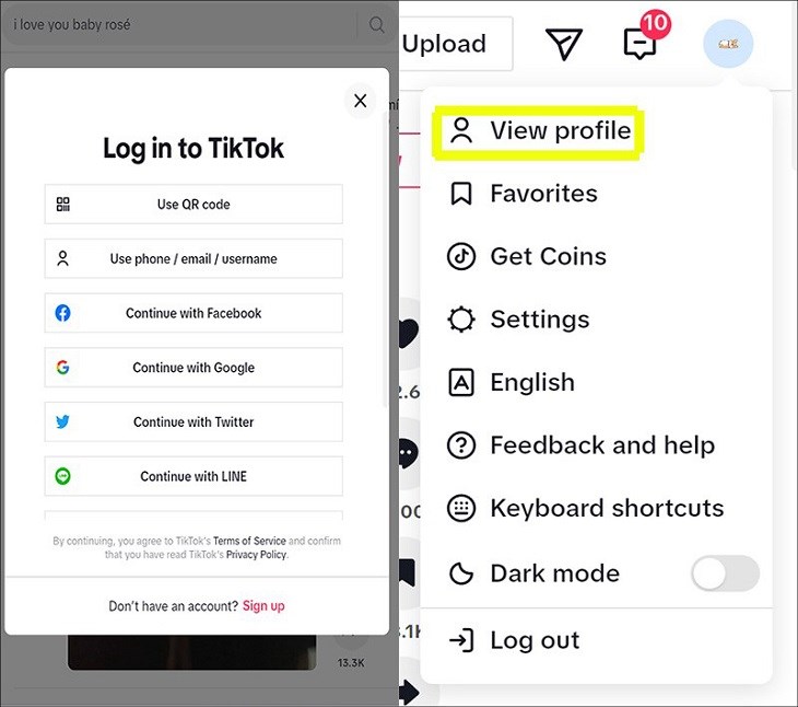 Bạn truy cập vào trang web TikTok trên máy tính để chỉnh sửa tên người dùng