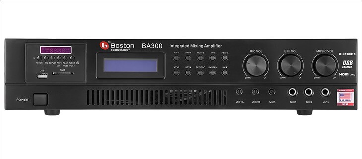 Amply Karaoke Boston Acoustics BA300 có những dấu hiệu của việc đấu ngược dây loa