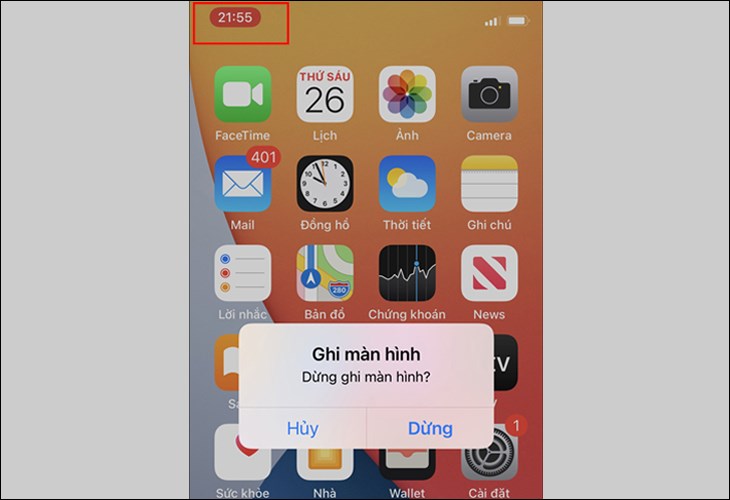Bạn có thể dừng video dễ dàng tương tự như cách quay màn hình trên iPhone có Face ID