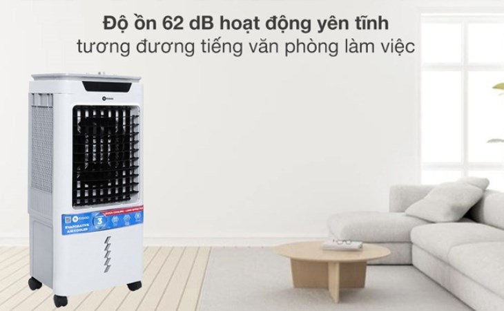 Quạt điều hòa Mishio MK-267 hoạt động êm ái, giúp bé ngủ sâu