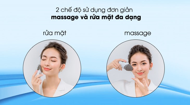 Máy rửa mặt và nâng cơ mặt Lifetrons CMD-100 giúp bạn chăm sóc da toàn diện hơn với chế độ rửa mặt và massage