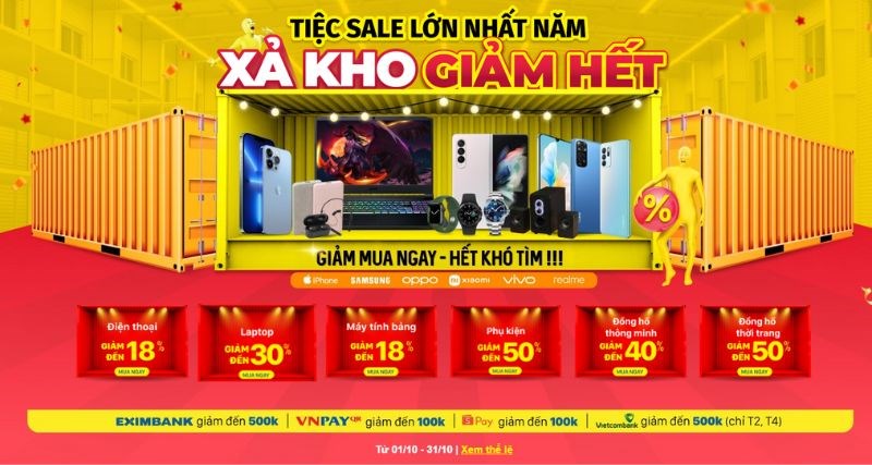 Tiệc sale lớn nhất năm - Xả kho giảm hết