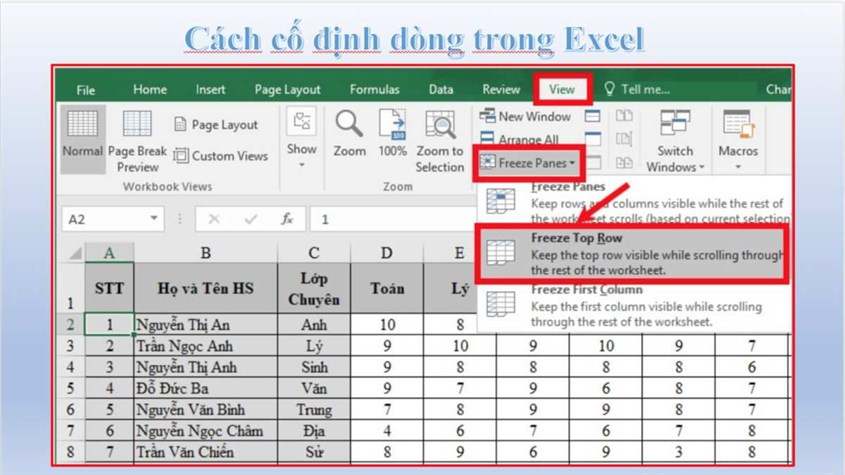 Cách in cố định dòng trong Excel: Hướng Dẫn Chi Tiết và Hiệu Quả