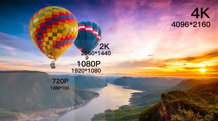 Hình ảnh sắc nét với độ phân giải chuẩn 4K trên Android Tivi AQUA 4K 55 inch LE55AQTS6UG