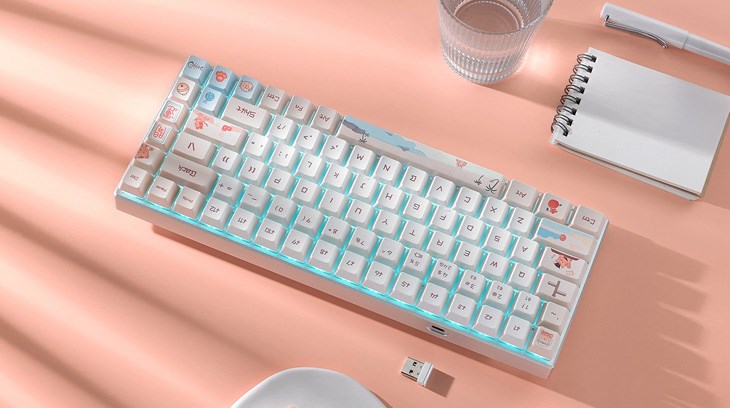 Bàn phím không dây Rapoo MT510PRO là một trong những dòng bàn phím có thiết kế nổi bật, theo phong cách ngọt ngào