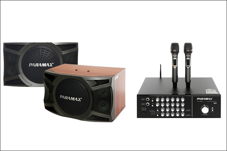 Combo bộ dàn âm thanh Paramax 1200  cho âm thanh sống động, lôi cuốn, lan tỏa, tổng công suất loa karaoke và amply đều là 500W