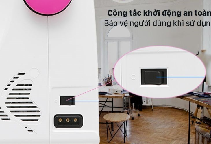 Máy may cơ gia đình Butterfly JH5209 có công tắc an toàn giảm rủi ro cho người dùng