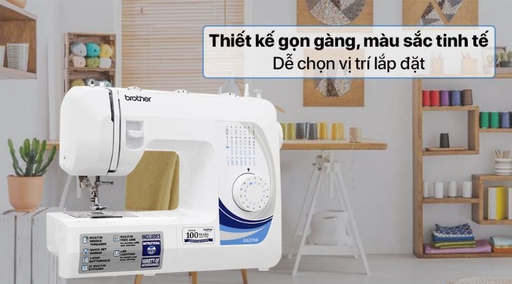 Máy may cơ gia đình Brother GS2700 thuộc dòng máy cơ nhỏ gọn, đáp ứng tốt nhu cầu may vá đơn giản cho gia đình bạn