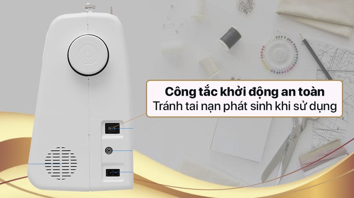 Công tắc khởi động an toàn giúp tắt mở máy chủ động, tránh các tai nạn vô ý gây ra