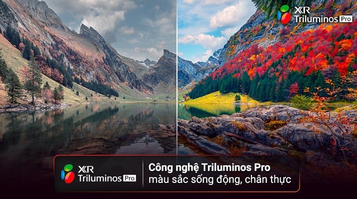 Google Tivi Sony 4K 85 inch KD-85X80L trang bị công nghệ XR Triluminos Pro cho hình ảnh hiển thị sống động với dải màu rộng