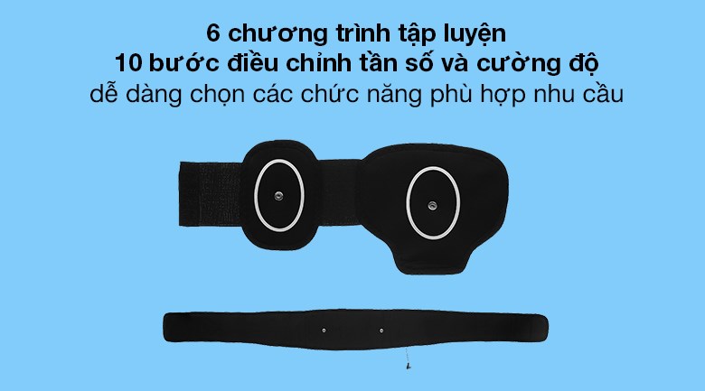 Đai massge bụng Rio Tek BT-AATB sở hữu 6 chương trình tập, đáp ứng nhu cầu đa dạng của người tập Đai massge bụng Rio Tek BT-AATB sở hữu 6 chương trình tập, đáp ứng nhu cầu đa dạng của người tập