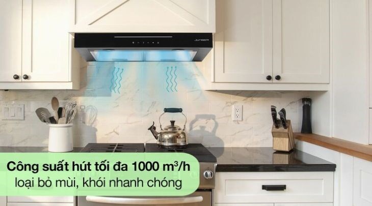 Máy hút mùi âm tủ Junger HRJ-701 giúp hút khói hiệu quả, mang lại không khí trong lành cho gian bếp