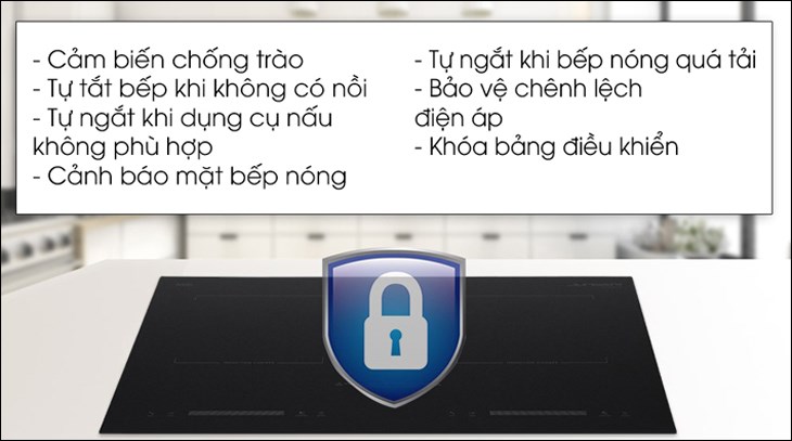 Bếp từ đôi lắp âm Junger CEJ-200-II được trang bị nhiều tính năng thông minh giúp bảo vệ thiết bị và người dùng an toàn tối ưu