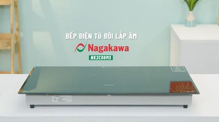 Bếp điện từ đôi lắp âm Nagakawa NK2C08MS thiết kế âm hiện đại có giá 11.890.000 VNĐ (giá cập nhật ngày 14/02/2023, có thể thay đổi theo thời gian)