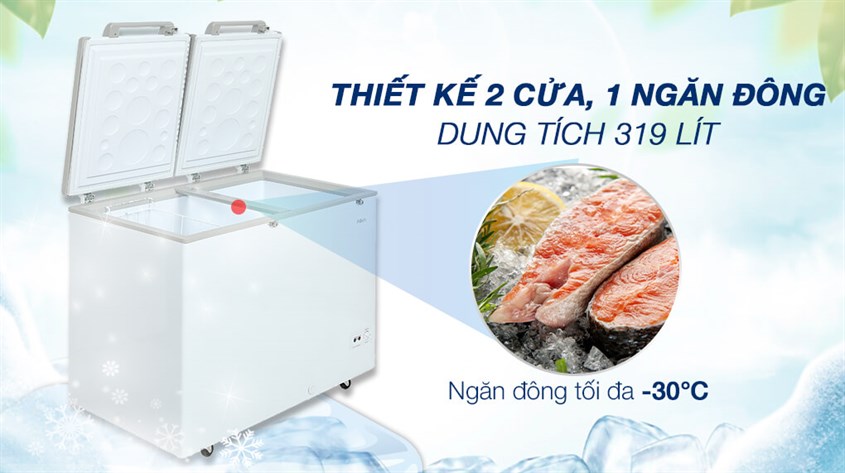 Tủ đông AQUA Inverter 319 lít AQF-C4201E 