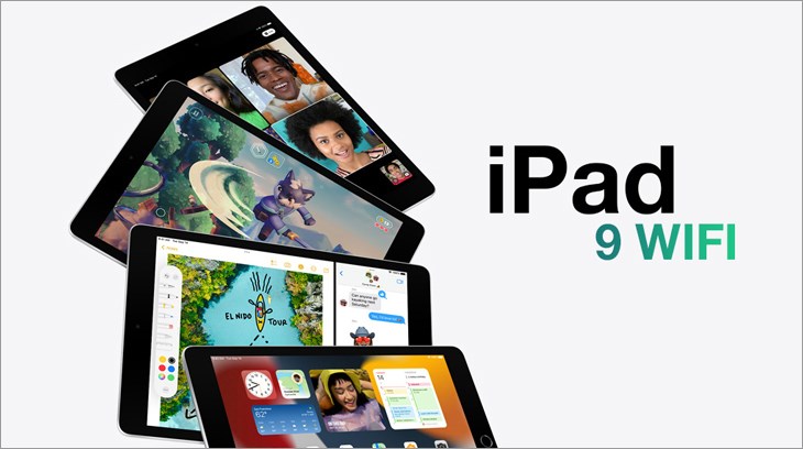 Máy tính bảng iPad 9 WiFi 64GB có khối lượng chỉ 487g, thuận tiện cho các bạn sinh viên mới ra trường mang theo bên mình khi đi gặp khách hàng, đối tác