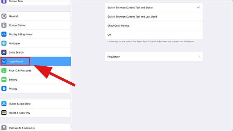 Cho phép chạm hai lần trên Apple Pencil Cho phép chạm hai lần trên Apple Pencil