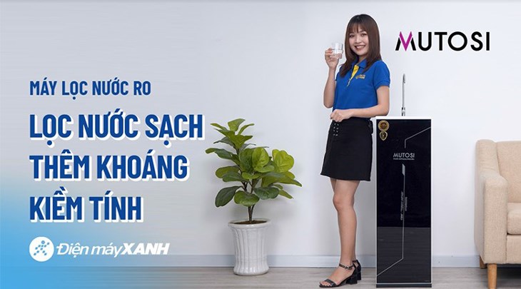 Máy lọc nước RO Mutosi MP-290SK 9 lõi có thể lọc sạch tạp chất, bùn đất và vi khuẩn gây hại trong nước