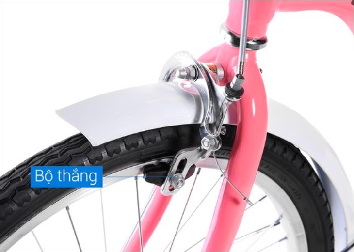 Xe đạp fascino có cụm phanh vành trước, phanh đùm sau nhạy bén