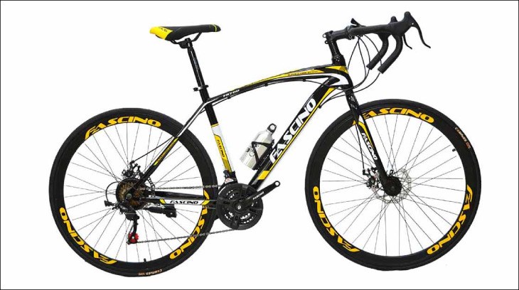 Xe đạp thể thao Road Fascino FR700 27.5 inch Vàng thích hợp với đối tượng đam mê thể thao và tốc độ