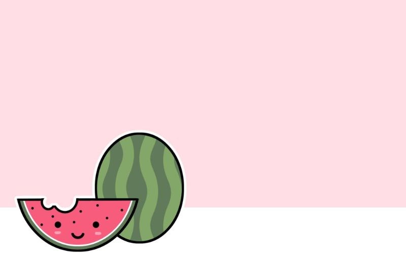 Free Vector  Fruits background desktop wallpaper cute vector