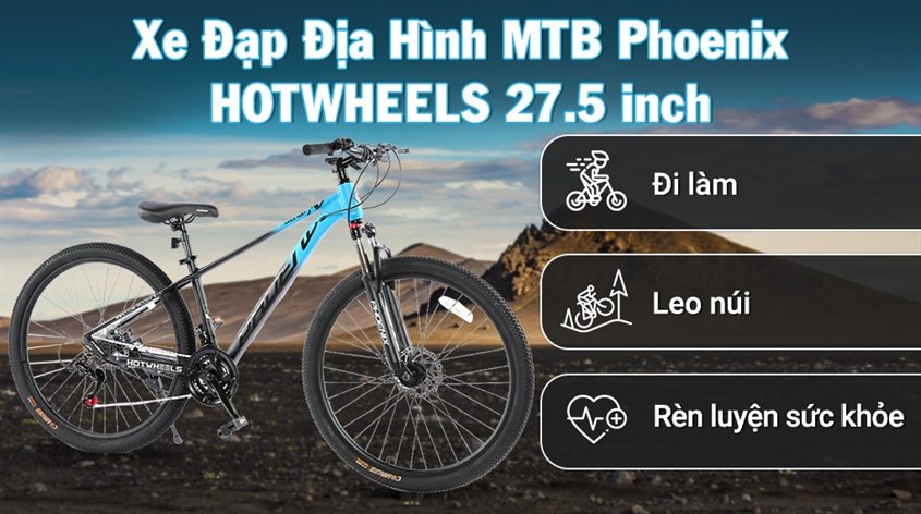 Xe Đạp Địa Hình MTB Phoenix Hotwheels 27.5 inch mới đang giảm giá 60% tại Pgdphurieng.edu.vn chỉ còn 3.956.000 đồng (cập nhật 07/2023)