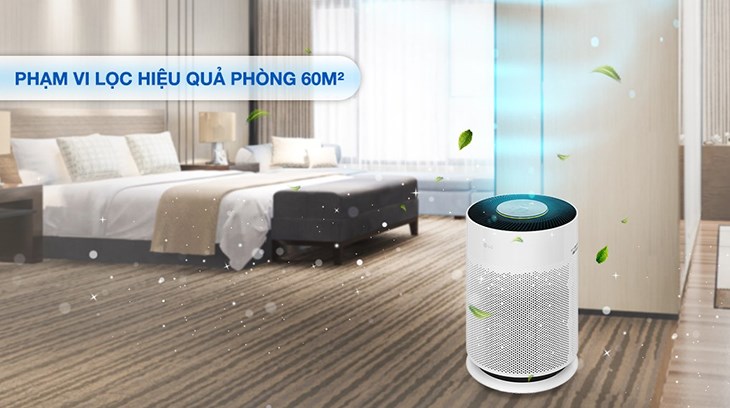 LG PuriCare 360 Hit AS60GHWG0 41W Air Purifier has the ability to effectively filter out dirt in a 60m2 space