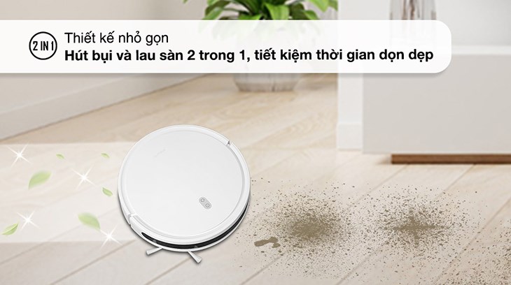 Xiaomi Vacuum E10 Vacuum Cleaner has a 2-in-1 design that can both vacuum and mop the floor