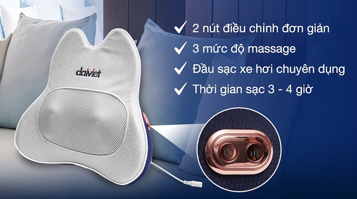 Daikiosan DVML-00001 Back Massage Machine has multiple massage levels, helps effectively reduce pain