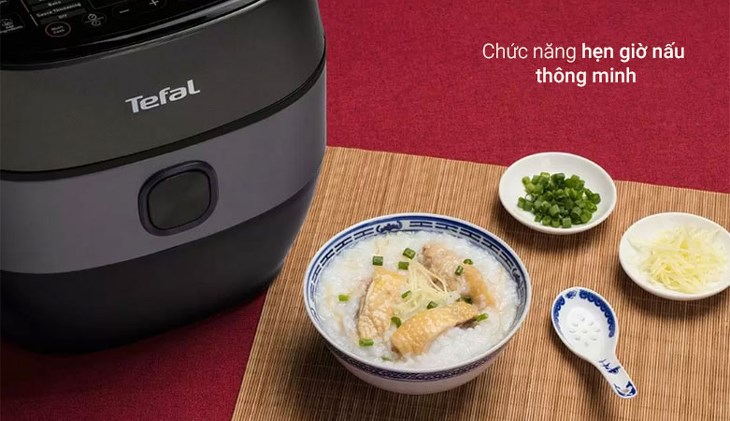 Nồi áp suất điện Tefal Smart Pro Multicooker CY625868 5 lít được trang bị tính năng hẹn giờ nấu tiện dụng