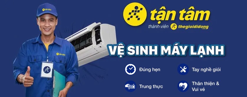 Vệ sinh máy lạnh Tận Tâm