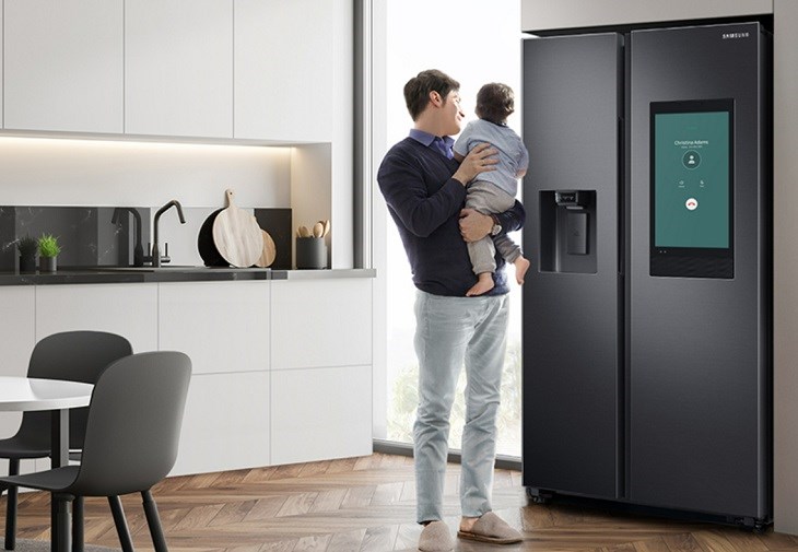 Tủ lạnh Samsung Family Hub góp phần cho không gian sống thêm phần hiện đại, sang trọng