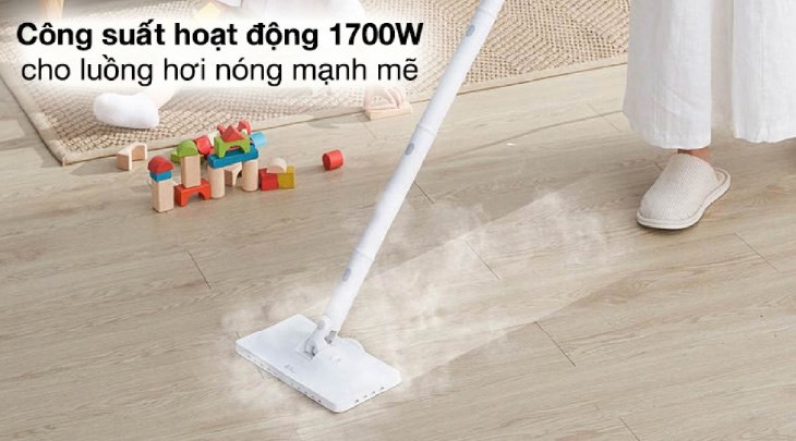 Máy vệ sinh hơi nước Deerma ZQ600 có hiệu quả khử trùng, diệt khuẩn cao