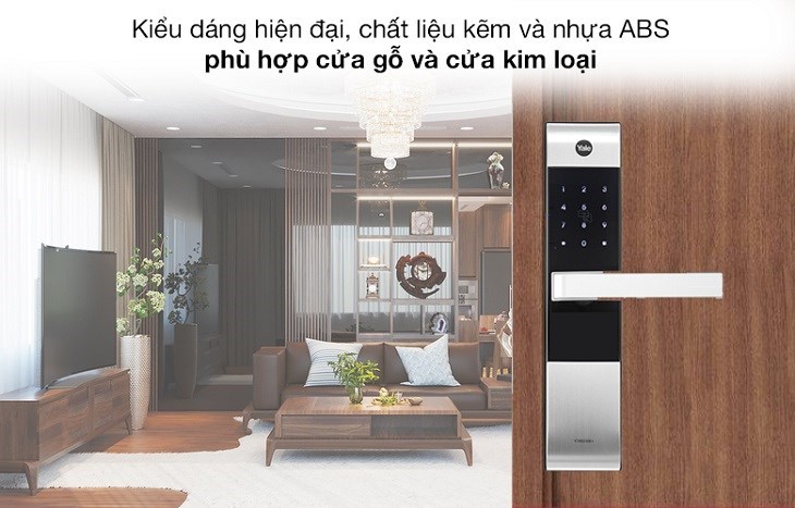 Khóa điện tử Yale YDM3109 được làm bằng chất liệu cao cấp kẽm và nhựa ABS bền bỉ